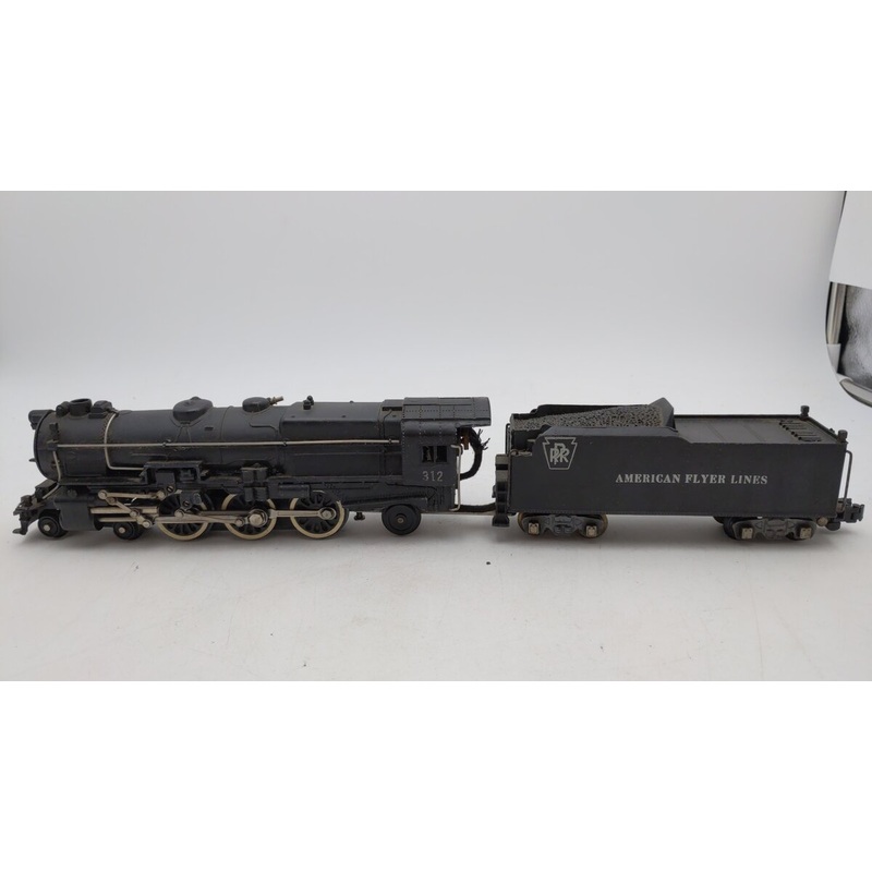 American Flyer 312 Vintage S PRR 4-6-2 K5 Atlantic Steam Locomotive & Tender VG