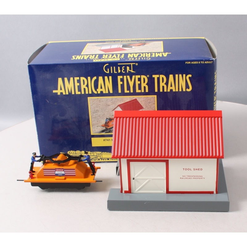 American Flyer 6-49815 S Scale Handcar With Shed #741 EX/Box