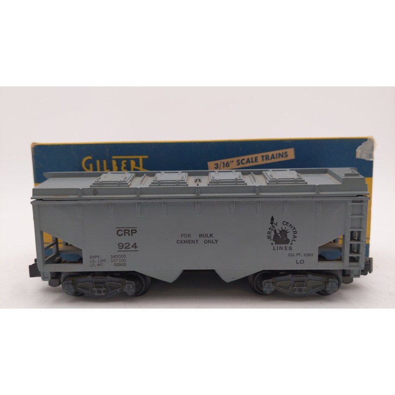 American Flyer 924 Vintage S Jersey Central Covered Hopper VG/Box