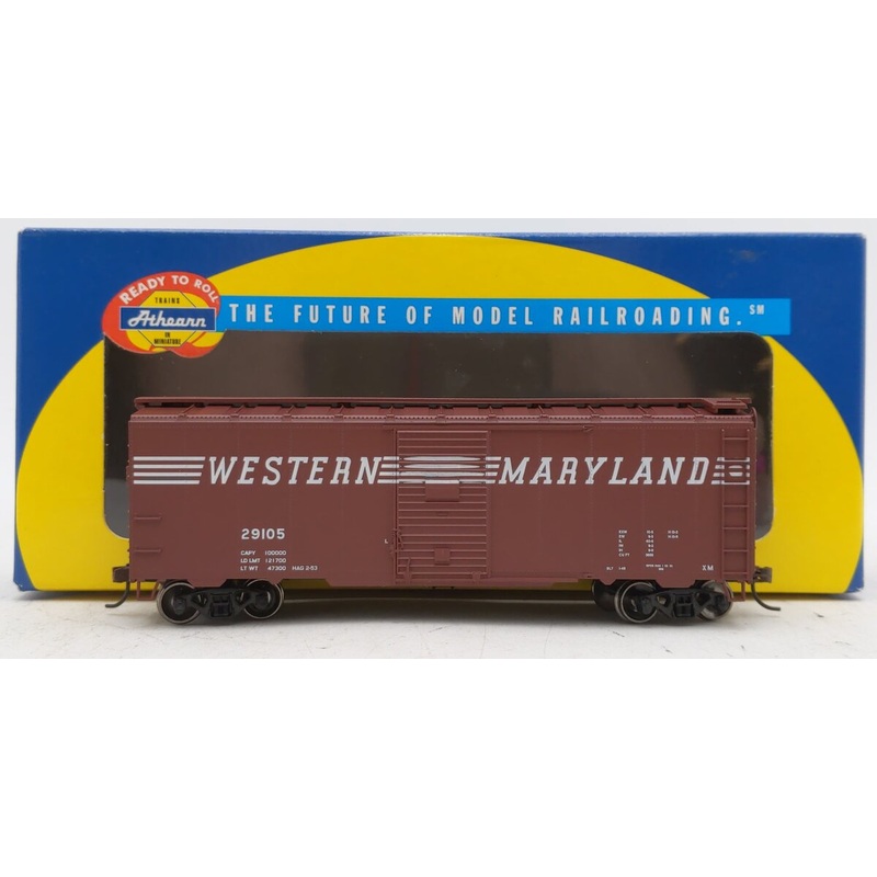 Athearn 70381 HO Western Maryland 40′ Box Car #29105 LN/Box