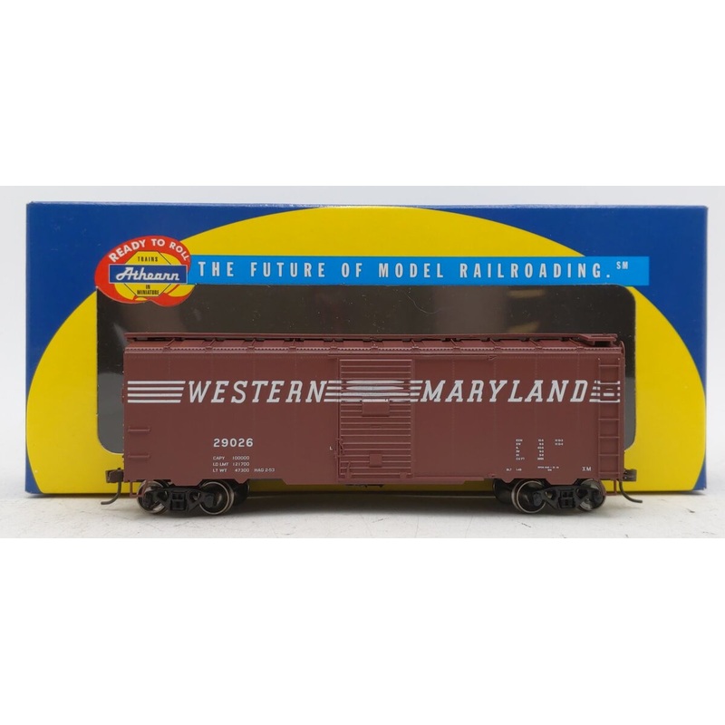 Athearn 70382 HO Western Maryland 40′ Box Car #29026 LN/Box
