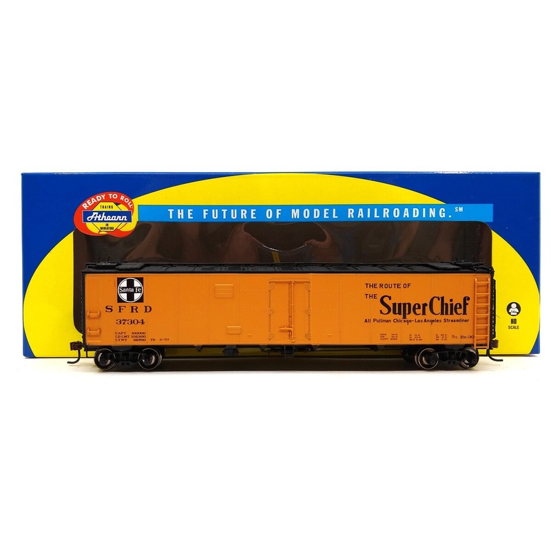 Athearn 97404 HO Scale Santa Fe/Super Chief 50′ Ice Reefer #37304 NIB