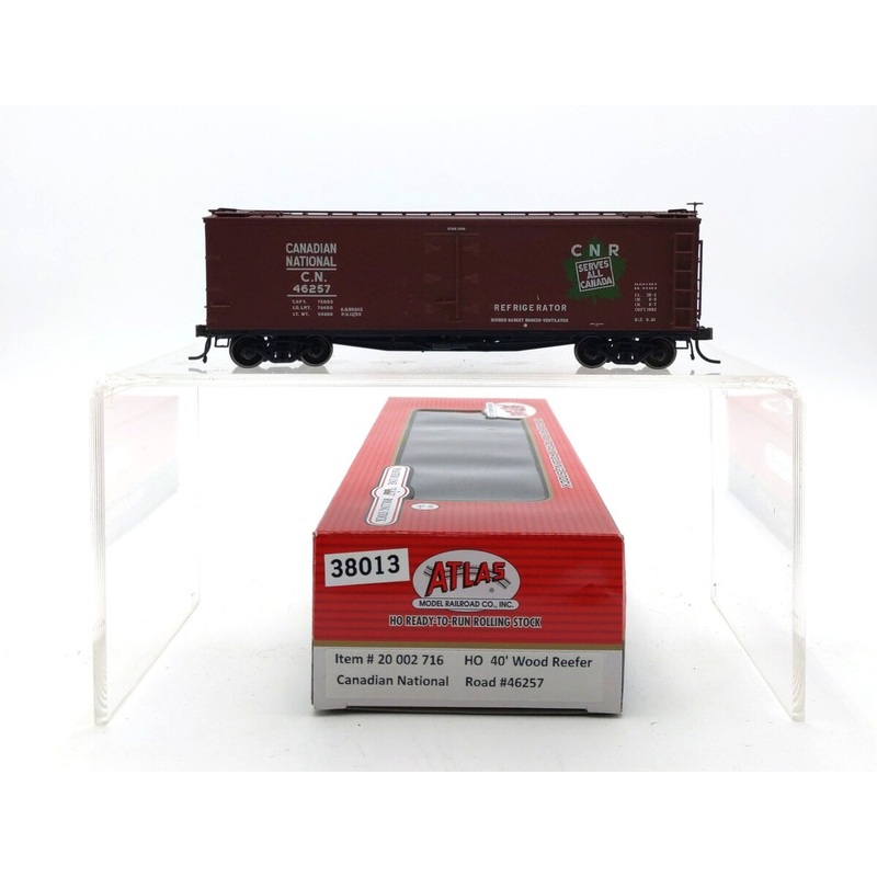 Atlas 20002716 HO Scale Canadian National 40′ Wood Reefer #46257 LN/Box