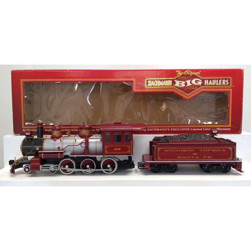 Bachmann 91202 G Scale Santa Fe 4-6-0 Baldwin Steam Locomotive & Tender EX/Box