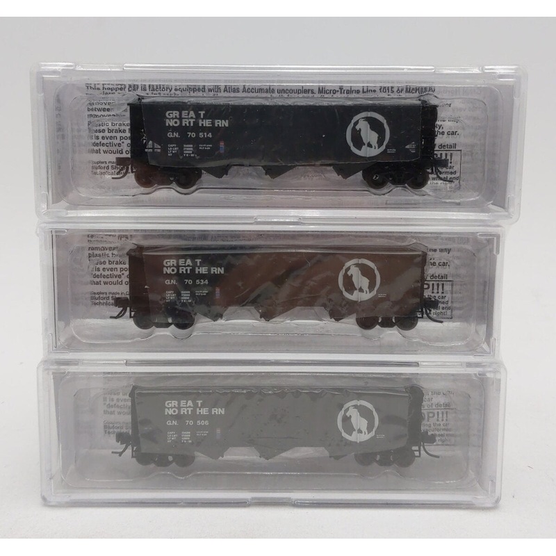 Bluford Shops 14113 N Great Northern 14-Panel Rib Side Hopper (Set of 3) MT/Box