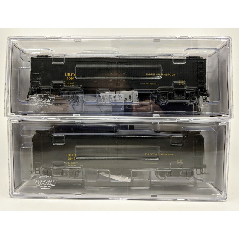 Broadway Limited 1871 HO URTX GACX 53’6 Wood Reefer #3047,3097 (Pack of 2) NIB
