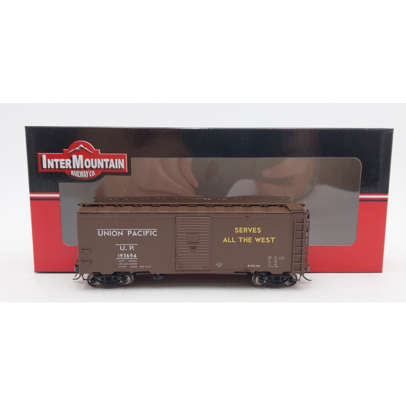 InterMountain 45815-27 HO Scale Union Pacific 10′ 6 1937 AAR Boxcar #193694 LN/Box