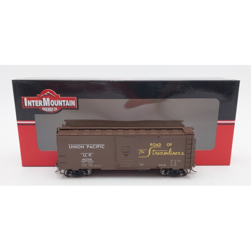InterMountain 45815-28 HO Scale Union Pacific 10′ 6 1937 AAR Boxcar #193719 LN/Box