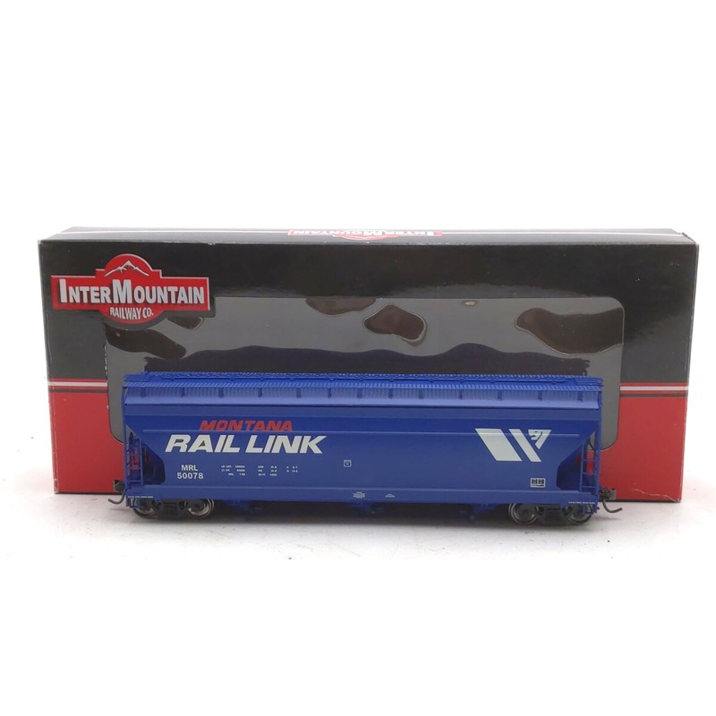 InterMountain 47037-24 HO Scale Montana Rail Link 3-Bay Covered Hopper #50078 LN/Box