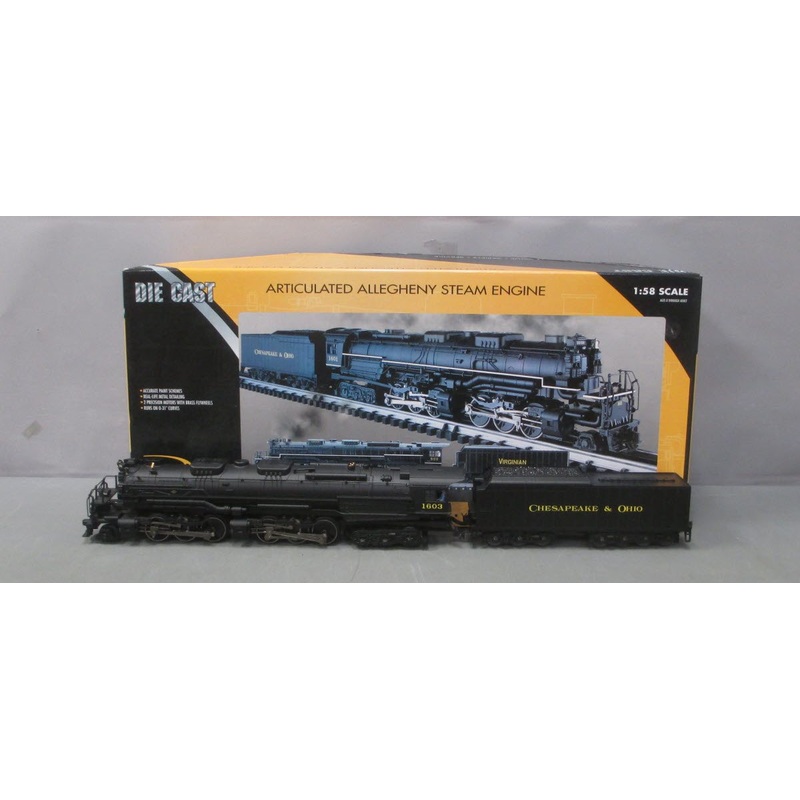 K-Line K3715-1603W O Chesapeake & Ohio Allegheny Steam Locomotive & Tender #1603 LN/Box