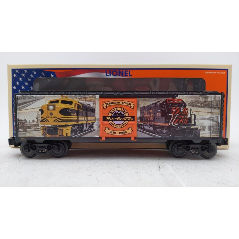 Lionel 2038020 O Gauge Rio Grande 150th Anniversary Boxcar EX/Box