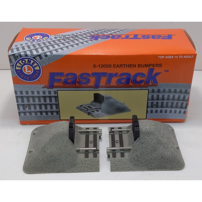 Lionel 6-12059 O Fast Track Earthen Bumpers (Pack of 2) LN/Box