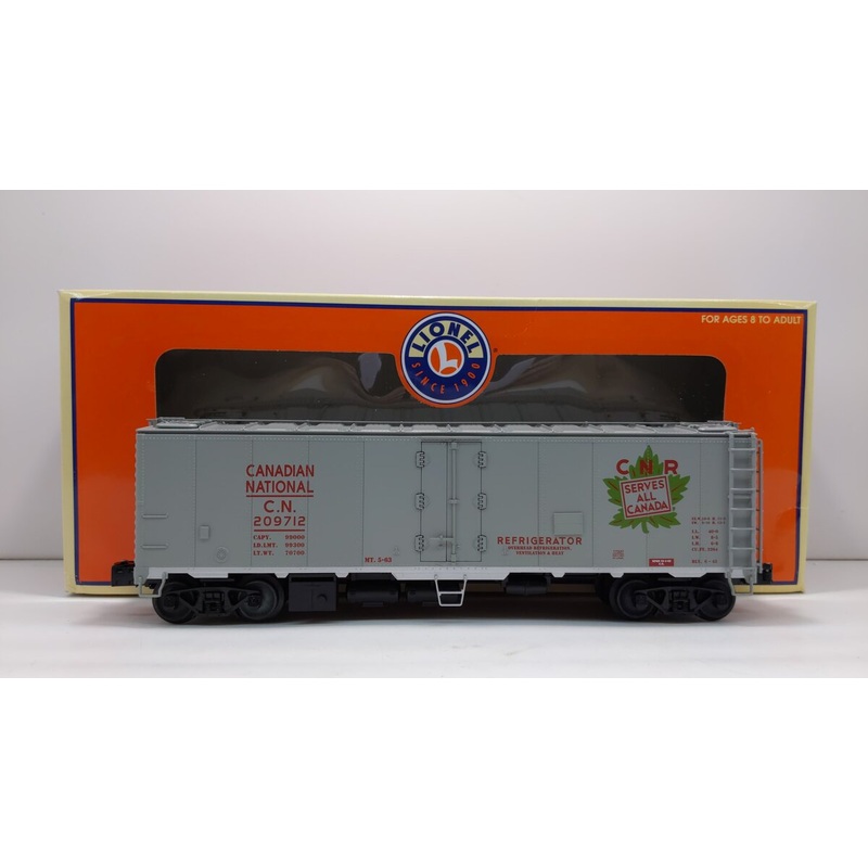 Lionel 6-17337 O Gauge Canadian National Steel Sided Refrigerator Car #209712 LN/Box