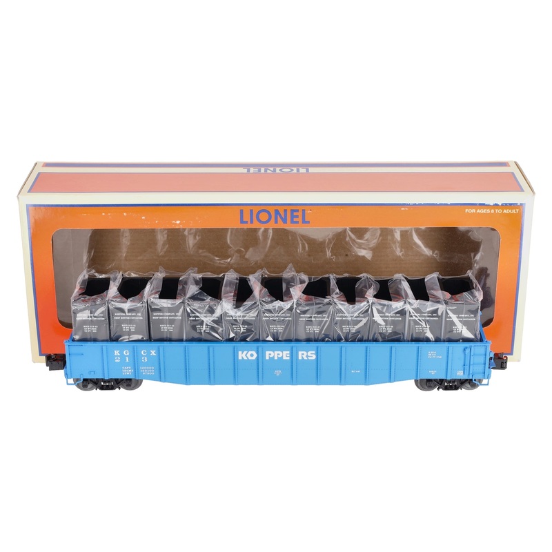 Lionel 6-17475 O Gauge Koppers PS-5 Gondola #213 with Containers LN/Box