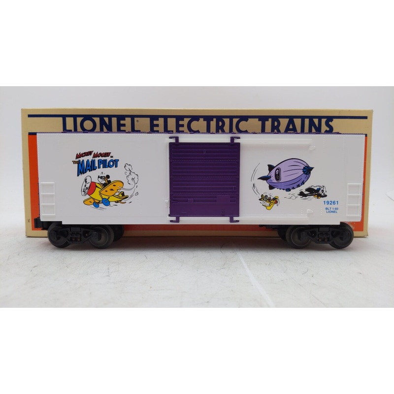 Lionel 6-19261 O Gauge Disney Perils of Mickey Hi-Cube Boxcar EX/Box