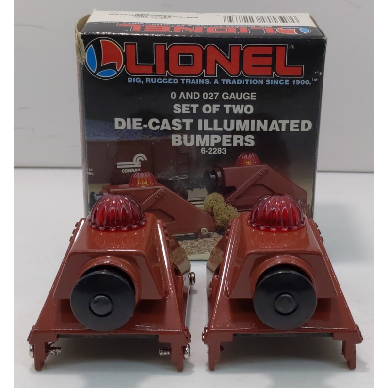 Lionel 6-2283 O and 027 Scale Die-Cast Illuminated Bumpers (Set of 2) NIB
