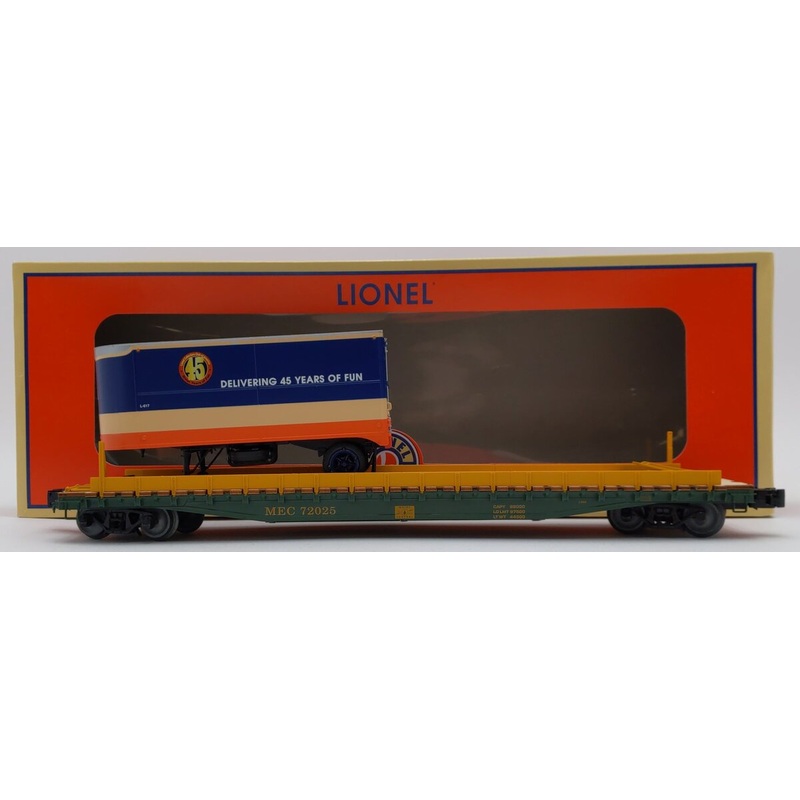Lionel 6-58251 LCCA 2015 Convention Maine Central PS-4 Flatcar with Trailer EX/Box