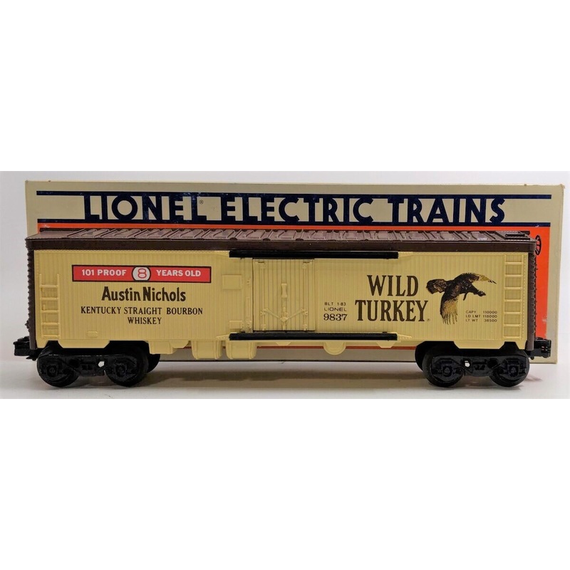 Lionel 6-9837 O Gauge Wild Turkey Bourbon Billboard Refrigerator Car #9837 EX/Box
