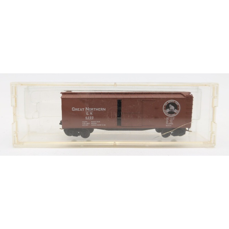 Micro-Trains 04200080 N GN 40′ Single Door Double Sheathed Wood Boxcar #6200 LN/Box