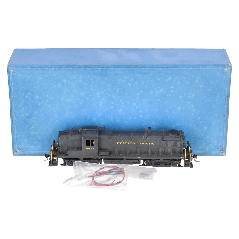 Alco HO Brass PRR RS-3 Diesel Locomotive- Painted EX/Box