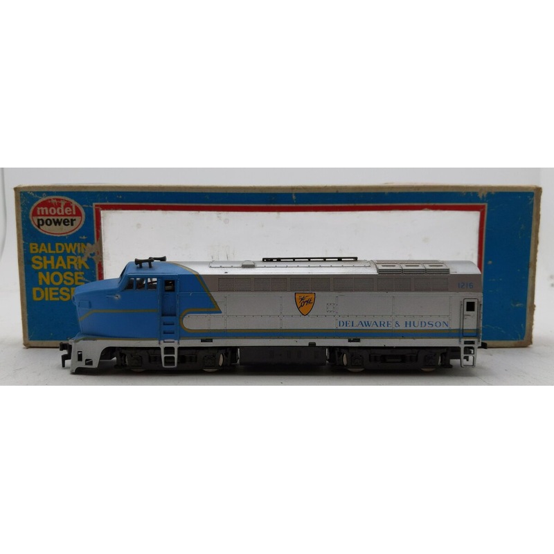 Model Power 725 HO Scale Delaware & Hudson Powered Sharknose Diesel Locomotive EX/Box