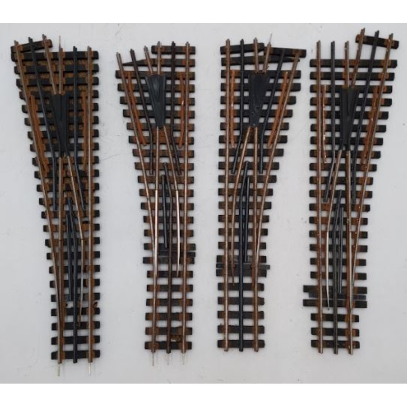 Modified Ross 100 & 101 O Gauge 11 Degree Right & Left Switches/Turnouts [4]