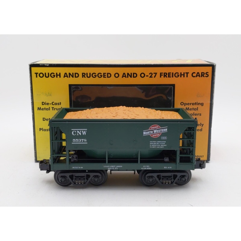 MTH 30-7519 O Gauge Chicago & Northwestern Ore Car w/ Ore Load #55378 NIB