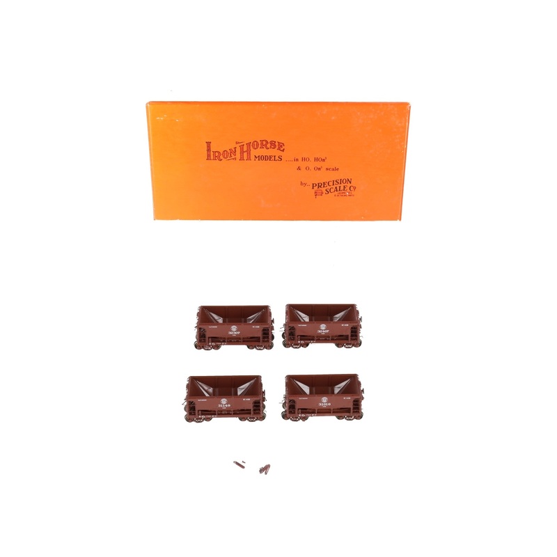 Precision Scale Co. 16668-1 HO BRASS DMIR U-29 Ore Cars (Set of 4) LN/Box