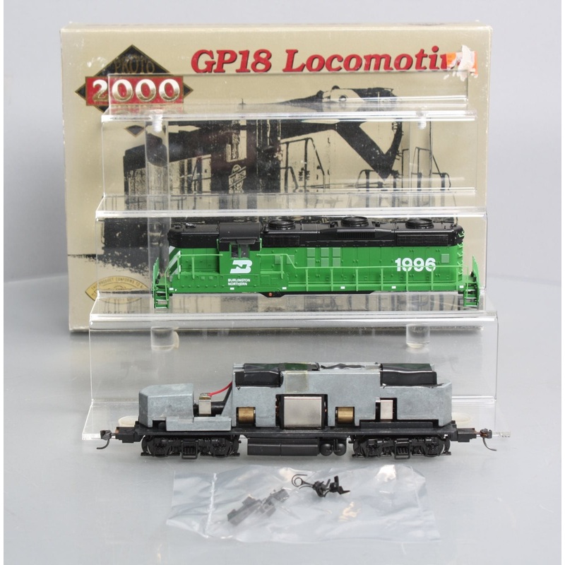 Proto 2000 8146 HO Scale Burlington Hight Nose GP18 Diesel Locomotive #1996 NIB