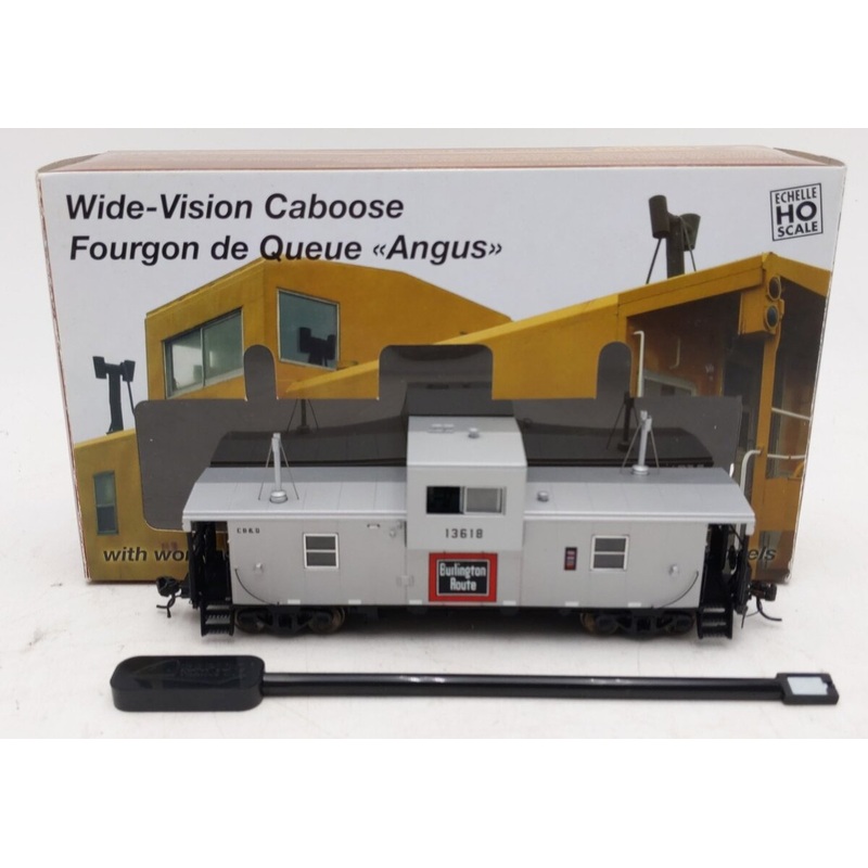 Rapido Trains 110083-2 HO CB&Q Burlington Wide-Vision Caboose #13618 LN/Box