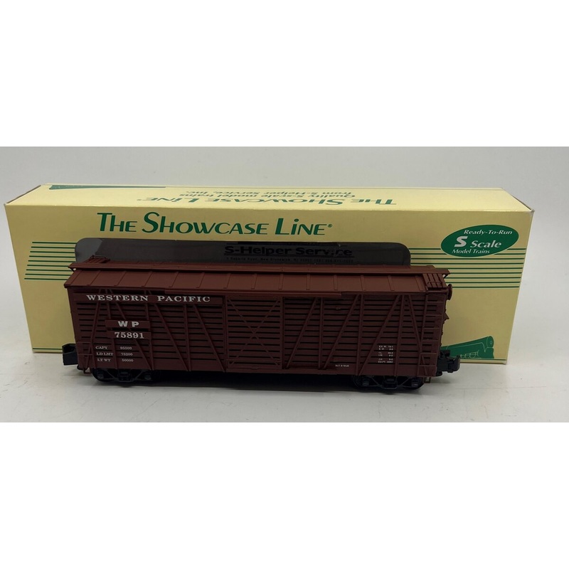 S-Helper 00065 S Gauge Western Pacific 40′ Stock Car #75891 EX/Box