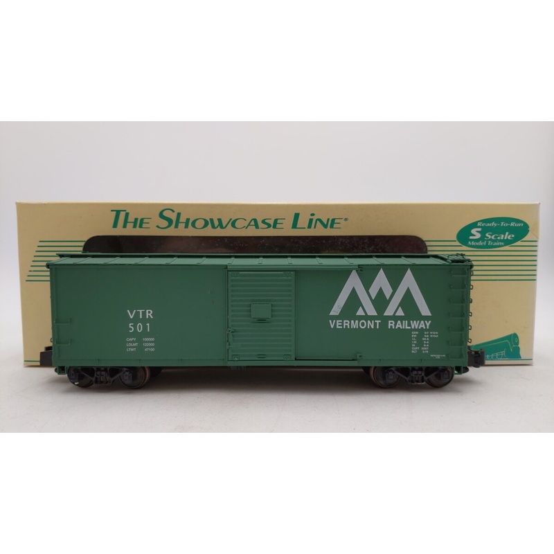 S-Helper 00135 S Scale Vermont Railways Steel Rebuilt Boxcar #501 EX/Box