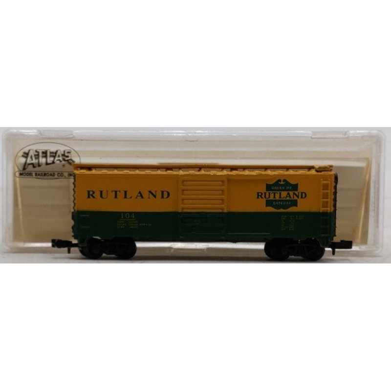Atlas 3439 N Scale Rutland 40′ Boxcar #104 EX/Box