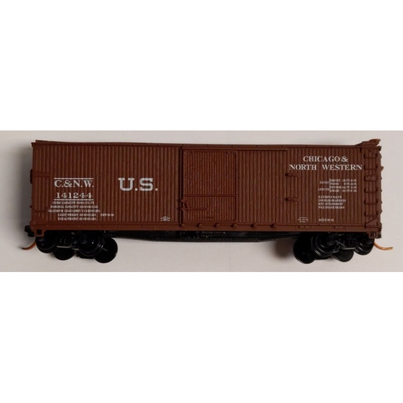 Atlas 45729 N Scale C&NW 40′ Single Door Boxcar #141244 LN/Box