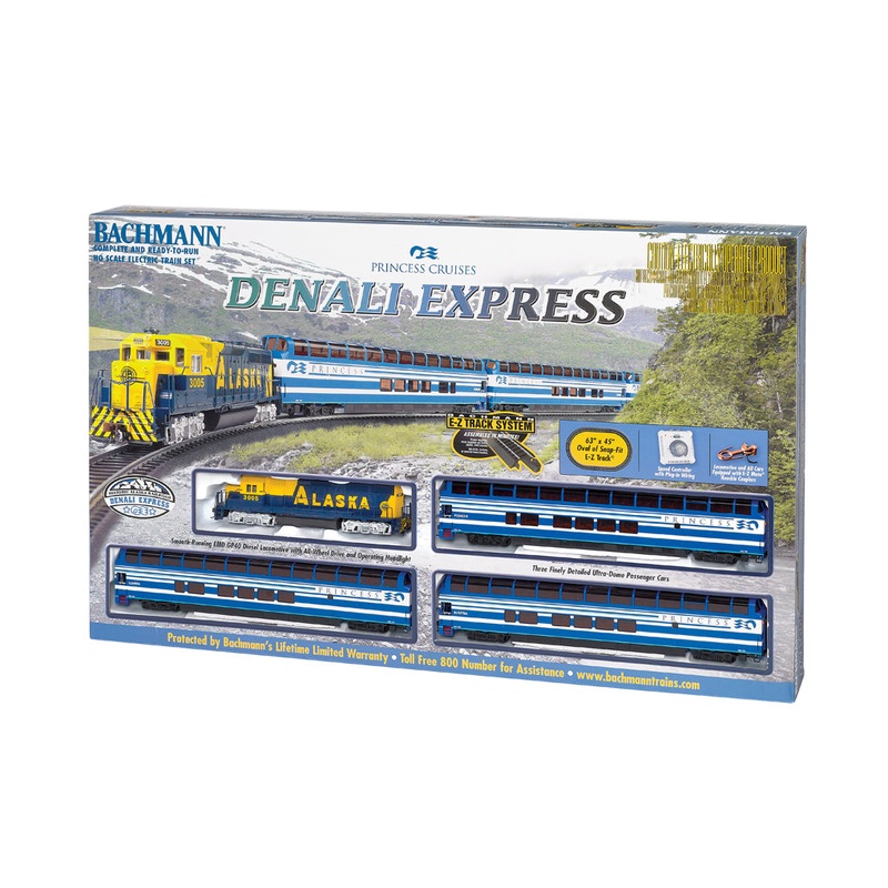 Bachmann 00715 HO Gauge Princess Cruises Denali Express Diesel Starter Train Set MT/Box