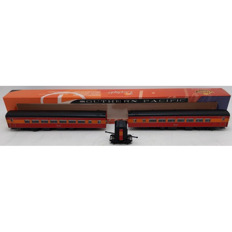 Broadway Limited 1572 HO SP Coast Daylight Chair 2-Car Set # W2474/M2473 EX/Box