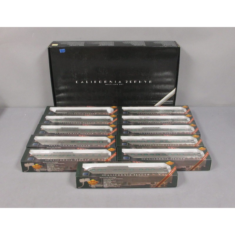 Broadway Limited 700 HO California Zephyr 11-Car Mixed Passenger Set NIB