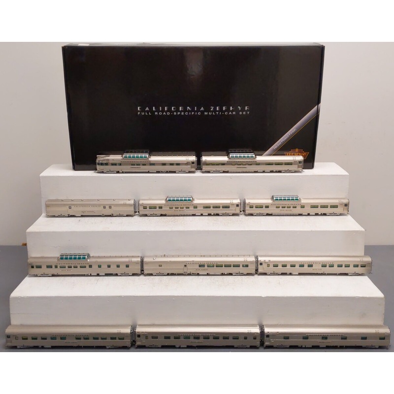 Broadway Limited 798 HO California Zephyr D&RGW complete 11 car set NIB