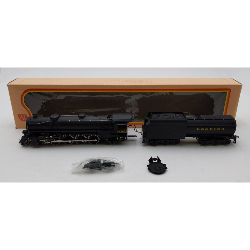 IHC M628 HO Scale Reading 4-8-2 Mountain Steam Locomotive & Tender EX/Box