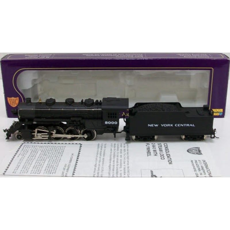 IHC M9528 NYC 8000 2-8-0 Steam Locomotive & Tender LN/Box