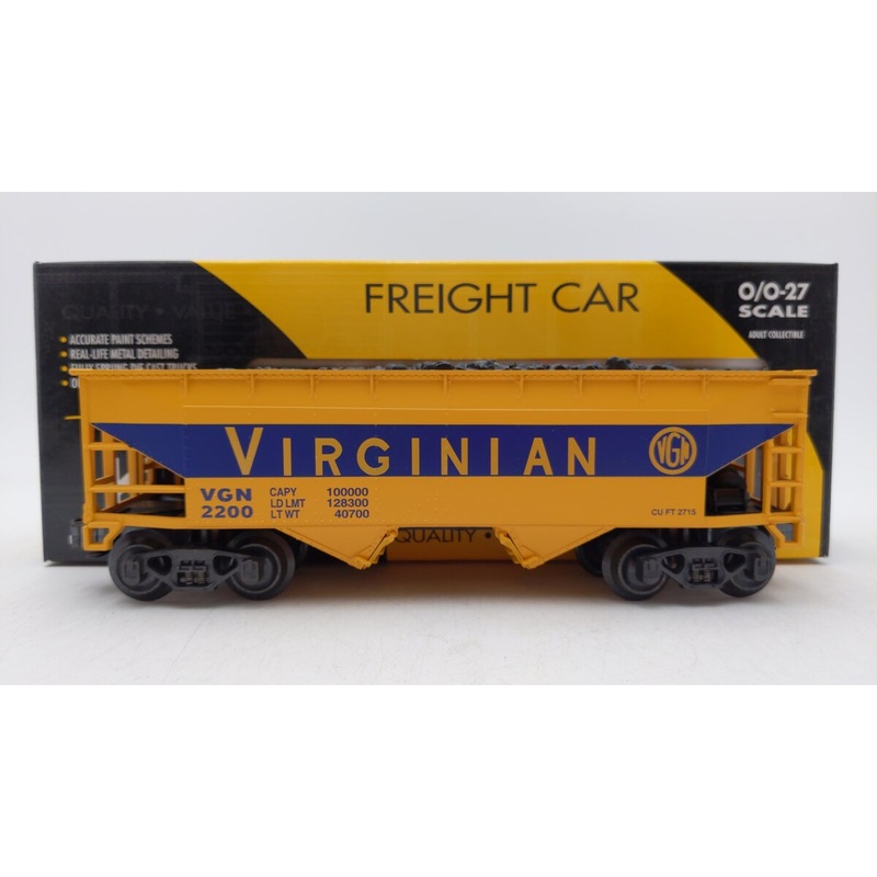 K-Line K621-44621 Virginian 2200 Smooth Hopper w/ Coal Load EX/Box