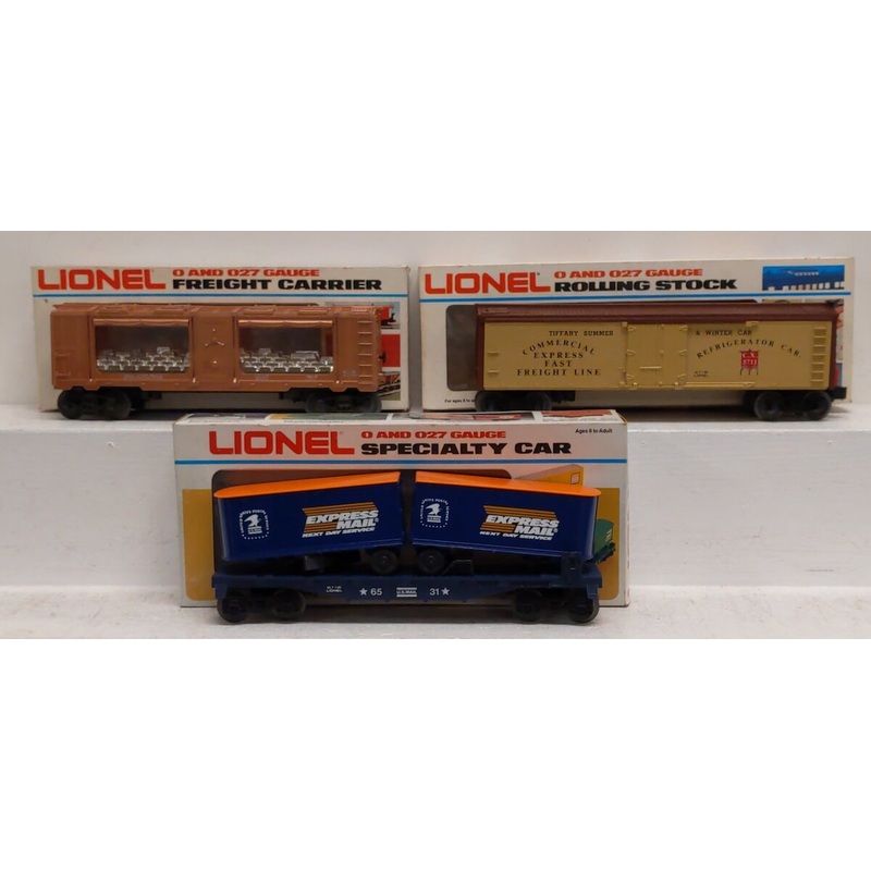 Lionel Assorted O Scale Freight Cars- 7517, 6531, 5711 [3] EX/Box