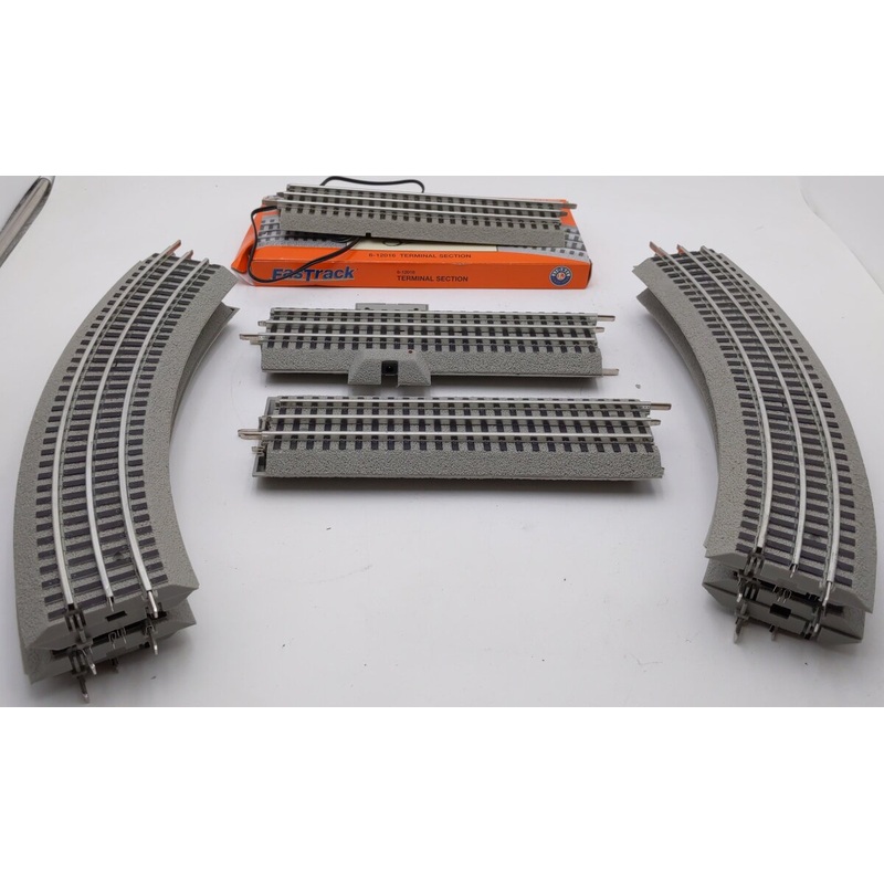 Lionel O Gauge Assorted FasTrack Curved & Straight Track Sections [14] LN