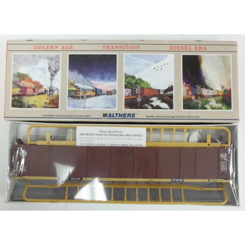 Walthers 932-4812 HO Scale Santa Fe 89′ Enclosed Auto Carrier #912148 Kit MT/Box
