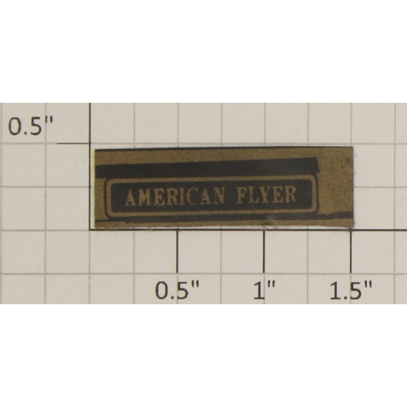 American Flyer 4331-11 Black/Gold American Flyer Sticker Decal