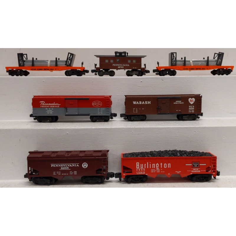 American Flyer S Assorted Freight Cars [7] VG