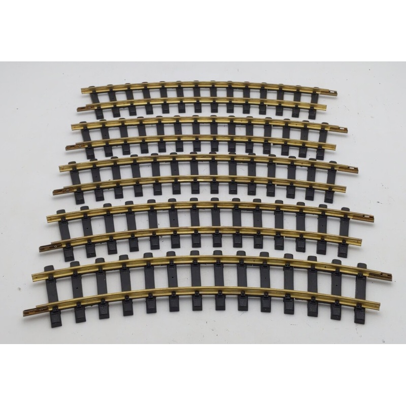 Aristo-Craft 11500 Euro Brass 5 Foot Diameter Curved Track (5) EX