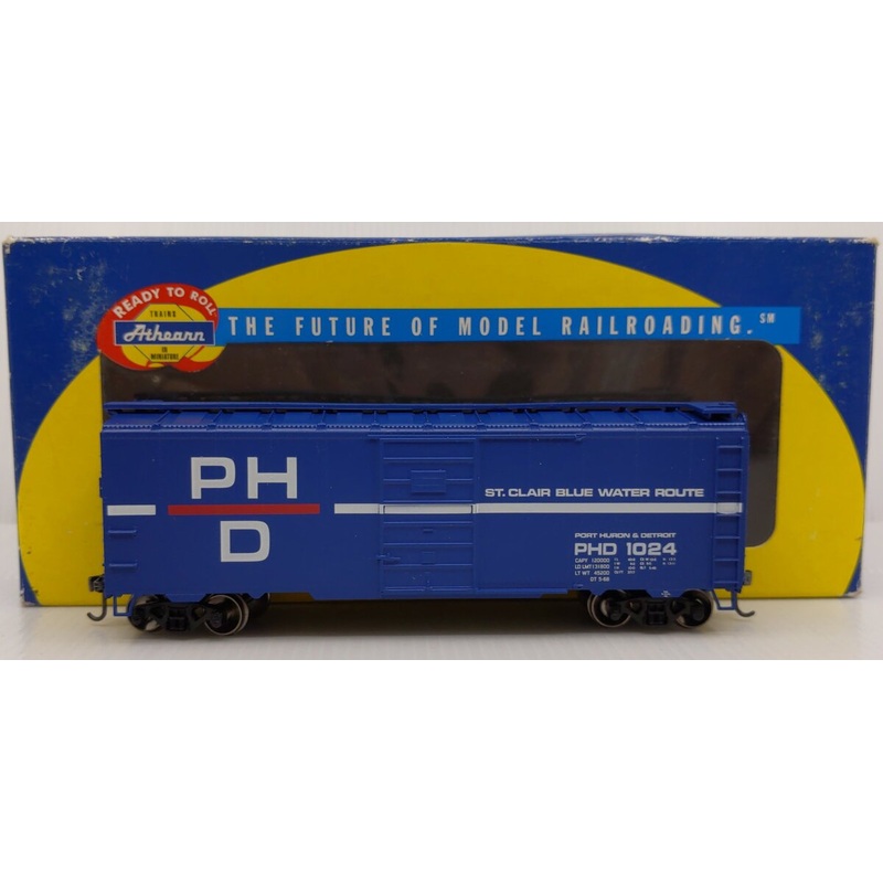 Athearn 70329 HO Scale Port Huron & Detroit 40′ Superior Door Boxcar #1024 LN/Box