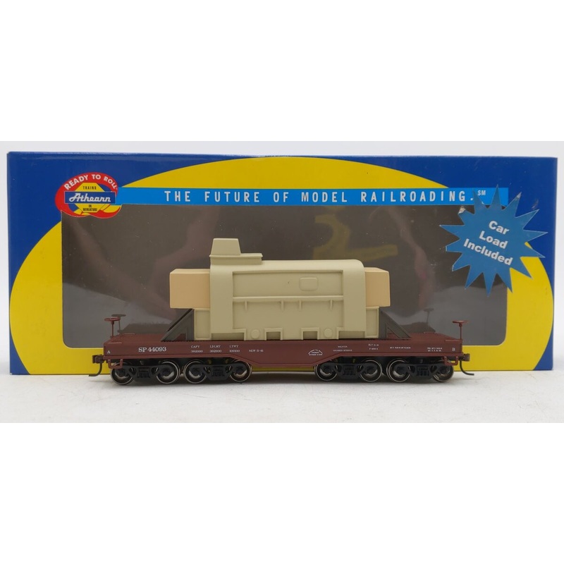 Athearn 92150 HO Southern Pacific Heavy Duty Flat Car w/Load #44093 LN/Box