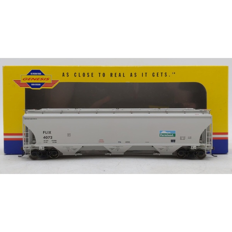 Athearn G4266 HO Farmland Industries Trinity 5161 Cu.Ft. Covered Hopper #4072 LN/Box